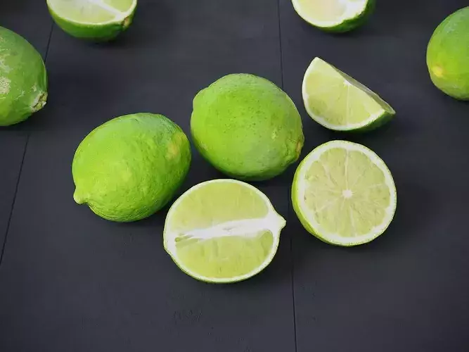 Lime fruit    3D model 2