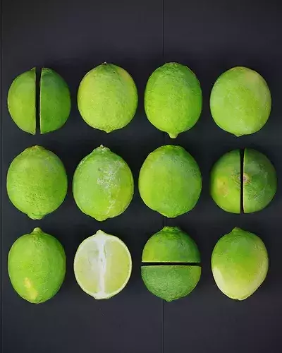 Lime fruit    3D model 4