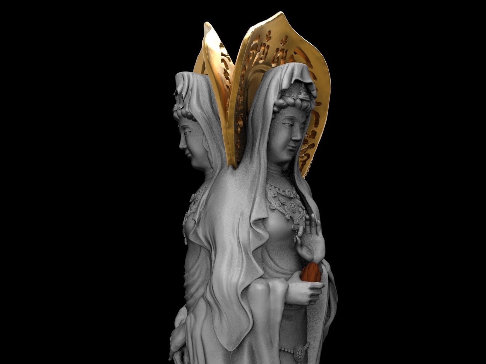 Statue Guanyin of Nanshan 3D model 3D printable | CGTrader
