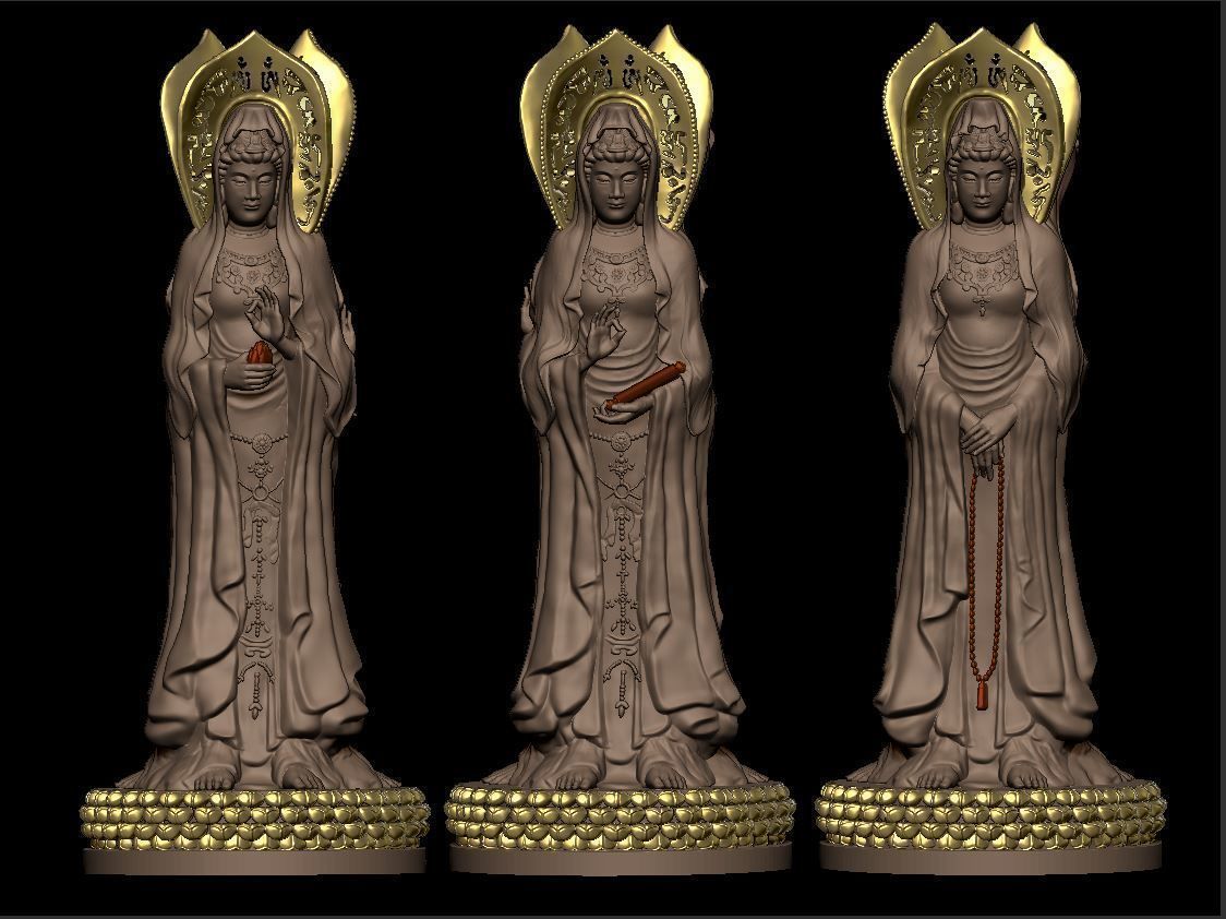 Statue Guanyin of Nanshan 3D model 3D printable | CGTrader