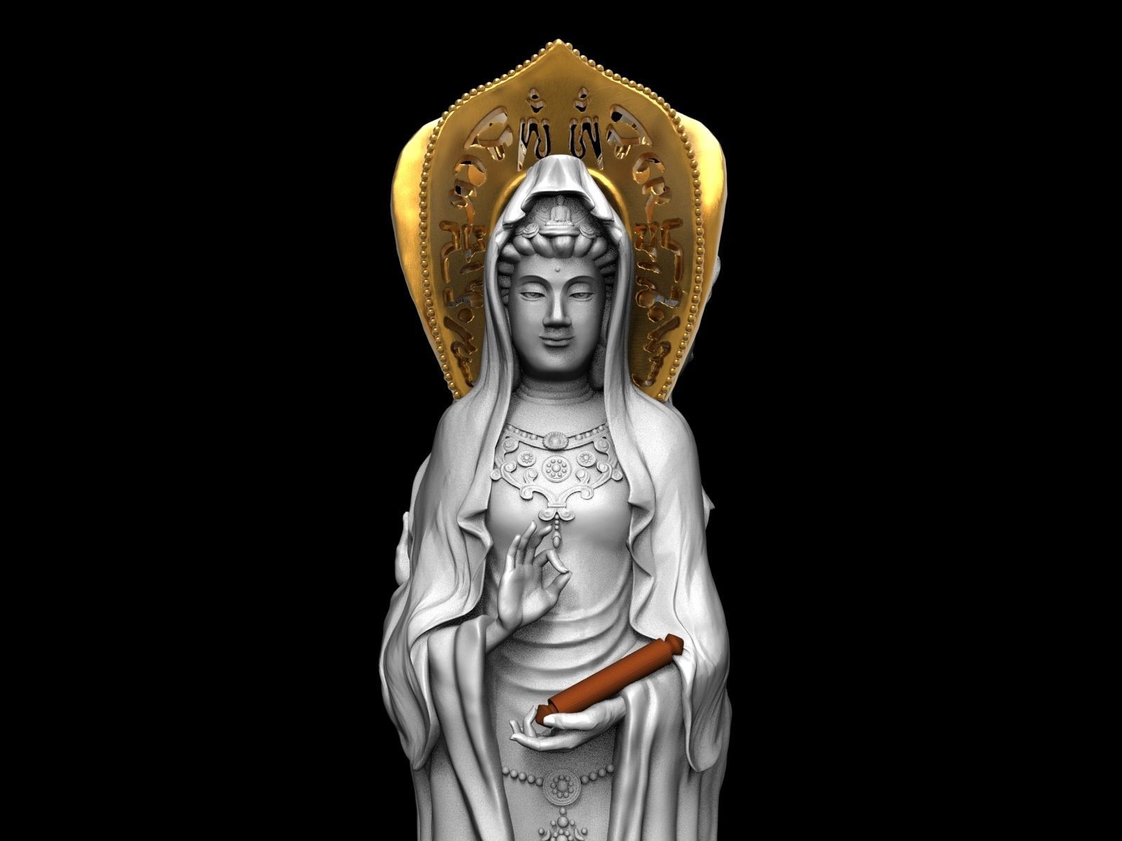 Statue Guanyin of Nanshan 3D model 3D printable | CGTrader