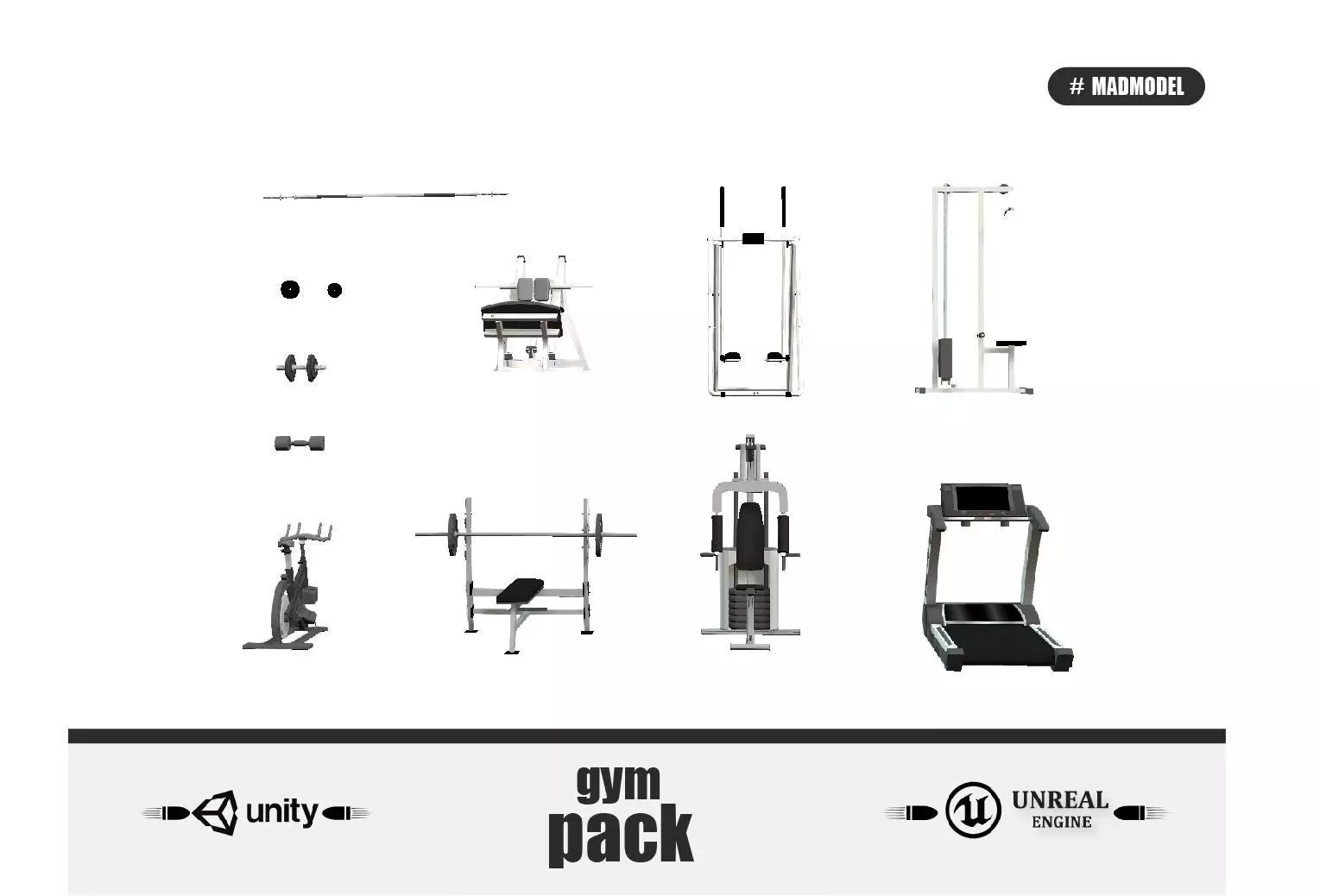 Gym Pack  3D model_0