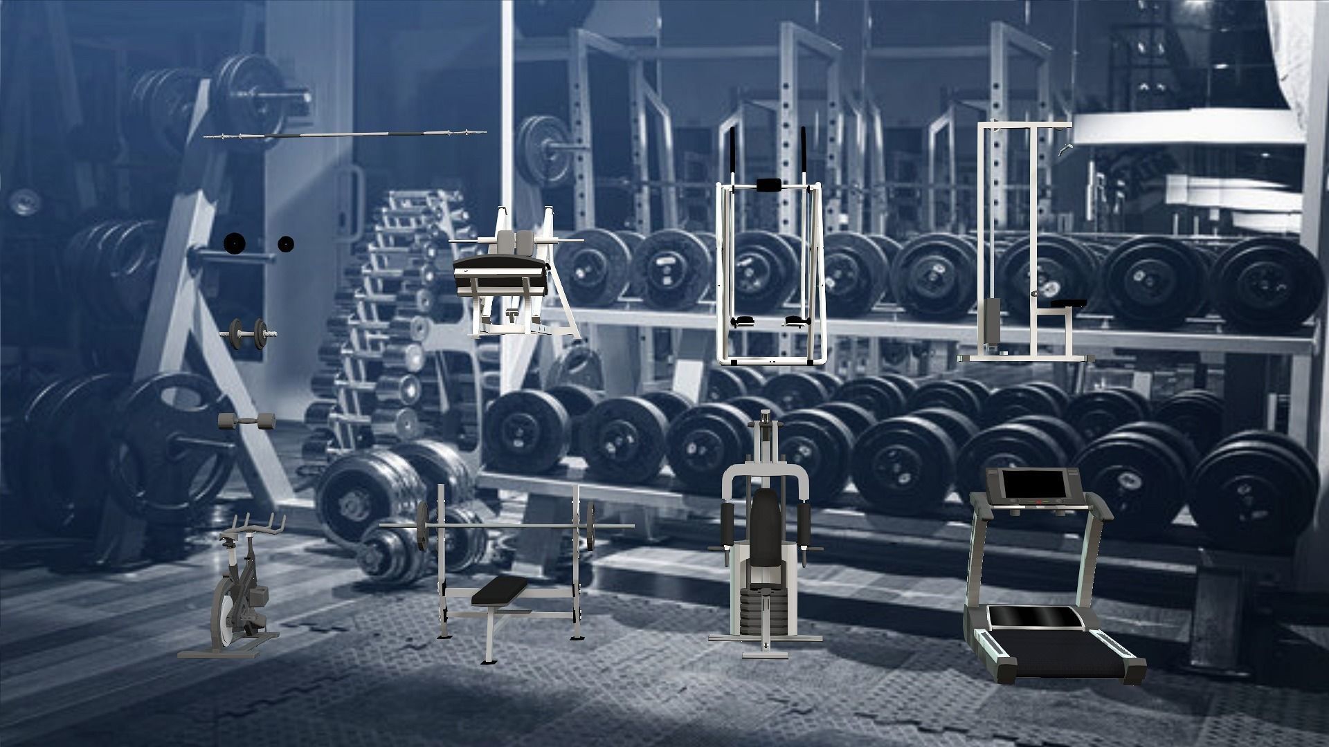 Gym Pack  3D model_3
