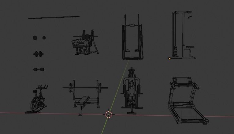 Gym Pack  3D model_2
