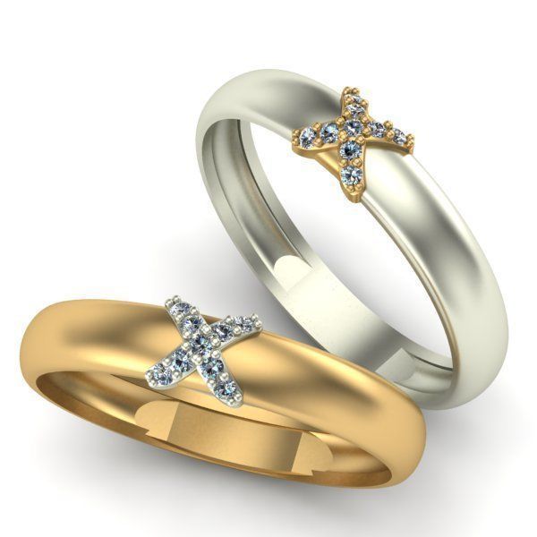 Wedding Ring 3D print model_5