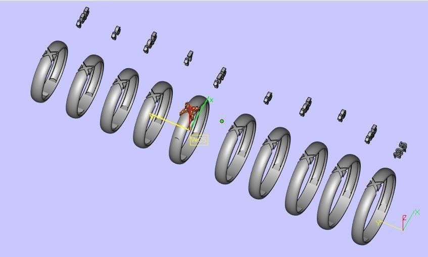 Wedding Ring 3D print model_2
