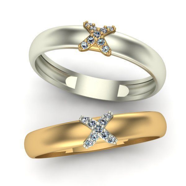 Wedding Ring 3D print model_7