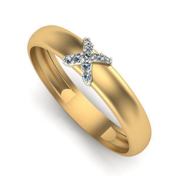 Wedding Ring 3D print model_3