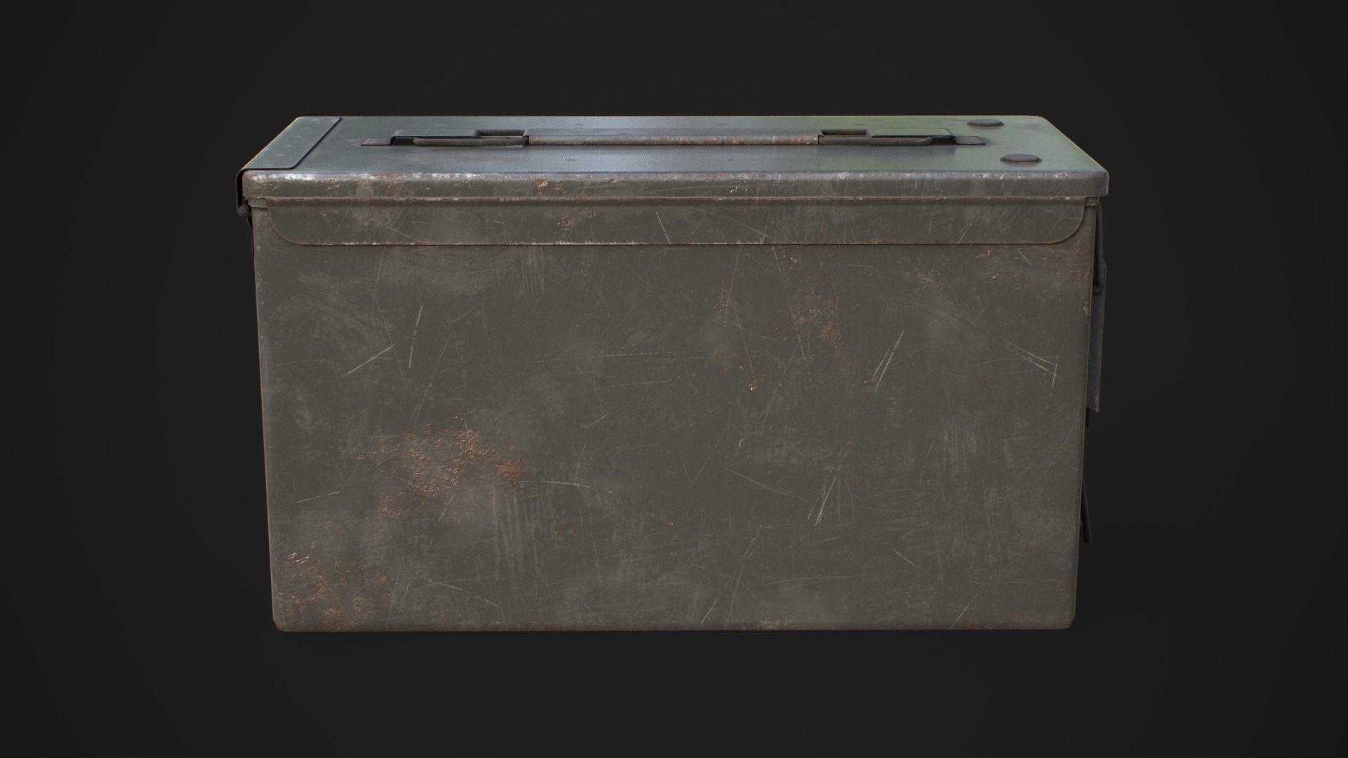 Ammo box 2A Low-poly 3D model_4