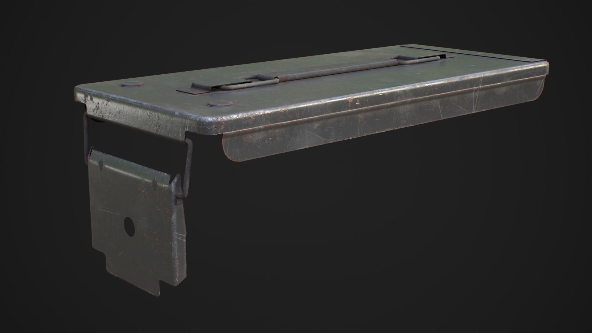Ammo box 2A Low-poly 3D model_11