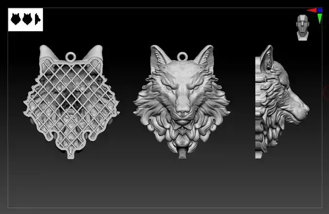 WOLF PENDANT
