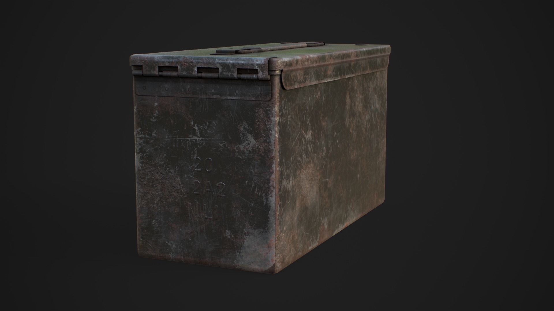  Ammo box 5A Low-poly 3D model_7