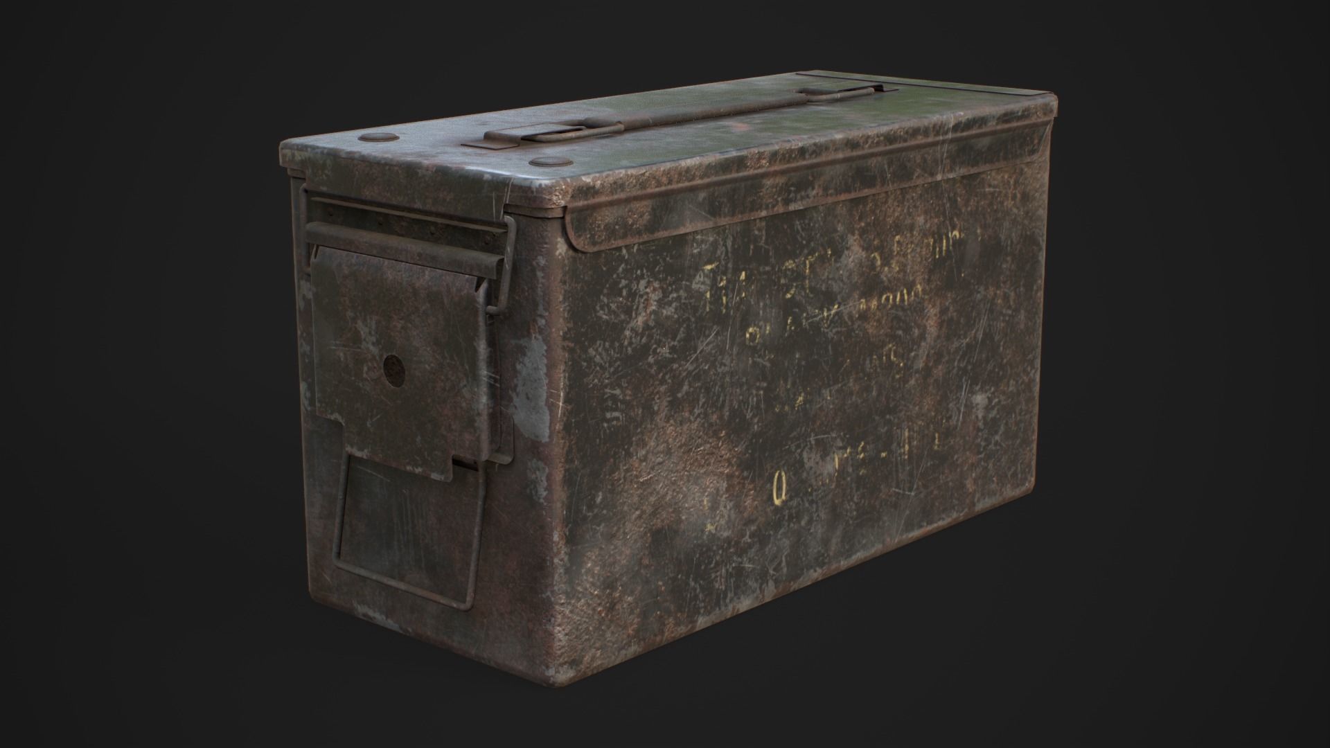  Ammo box 5A Low-poly 3D model_2
