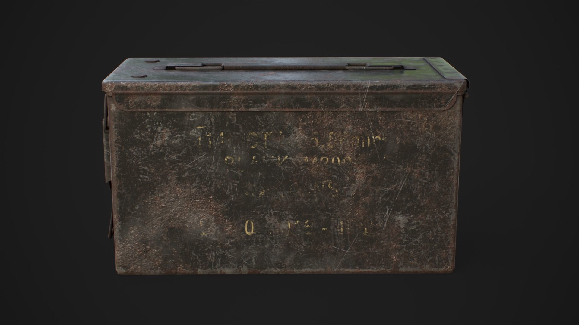  Ammo box 5A Low-poly 3D model_4