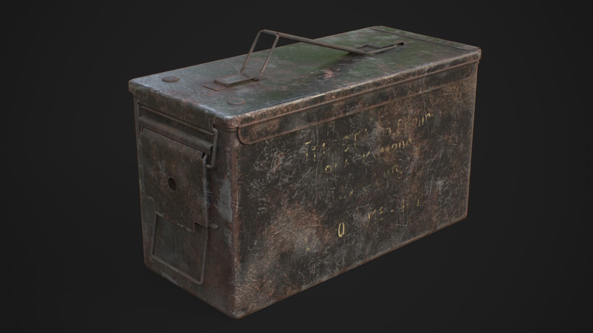  Ammo box 5A Low-poly 3D model_9