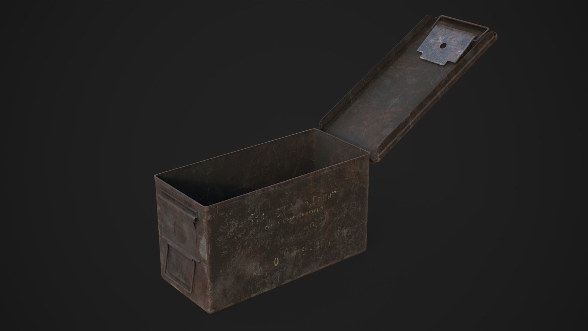  Ammo box 5A Low-poly 3D model_10