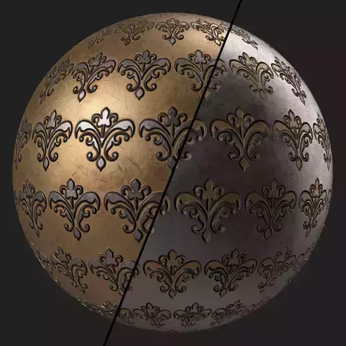 Metal Materials 45- Ornament Metal panel By Sbsar