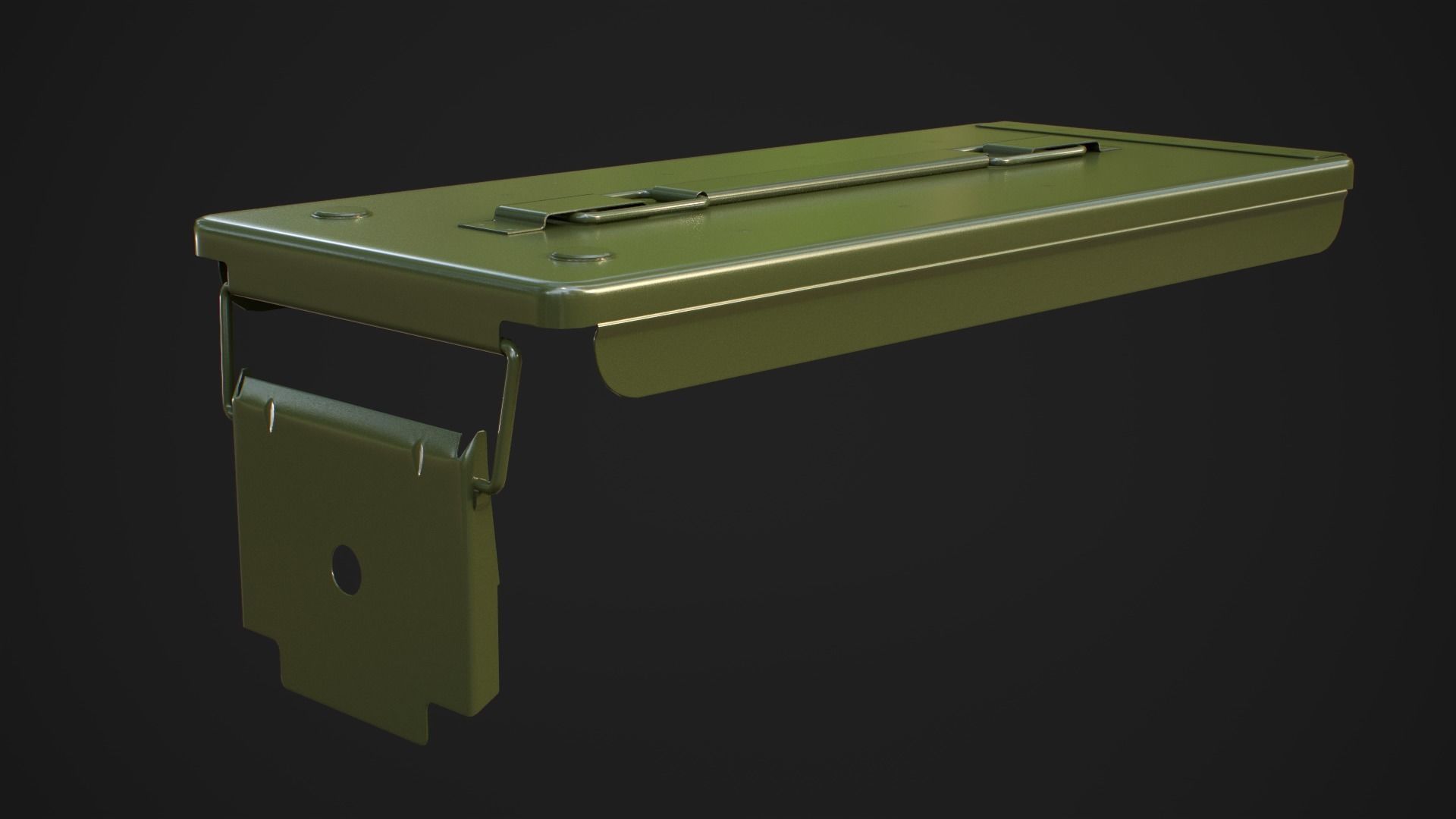 Ammo box 2D Low-poly 3D model_23