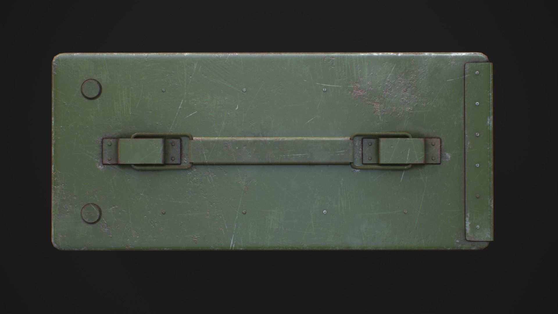 Military ammo boxes Low-poly 3D model_35