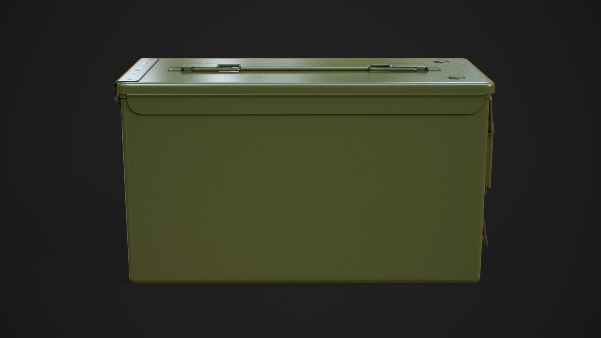 Military ammo boxes Low-poly 3D model_29
