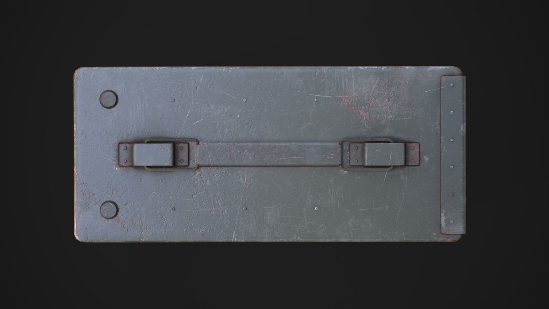 Military ammo boxes Low-poly 3D model_33