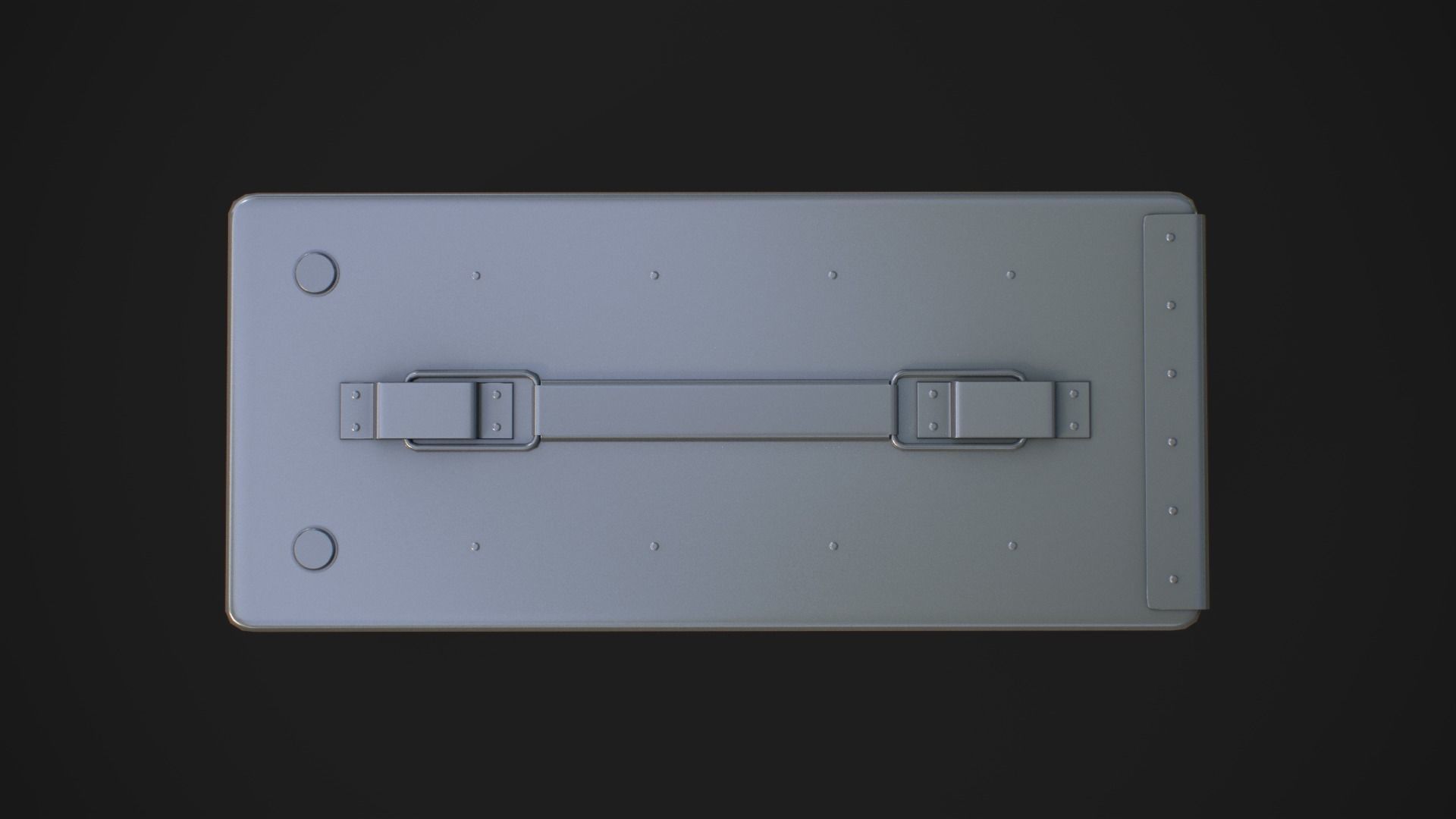 Military ammo boxes Low-poly 3D model_32