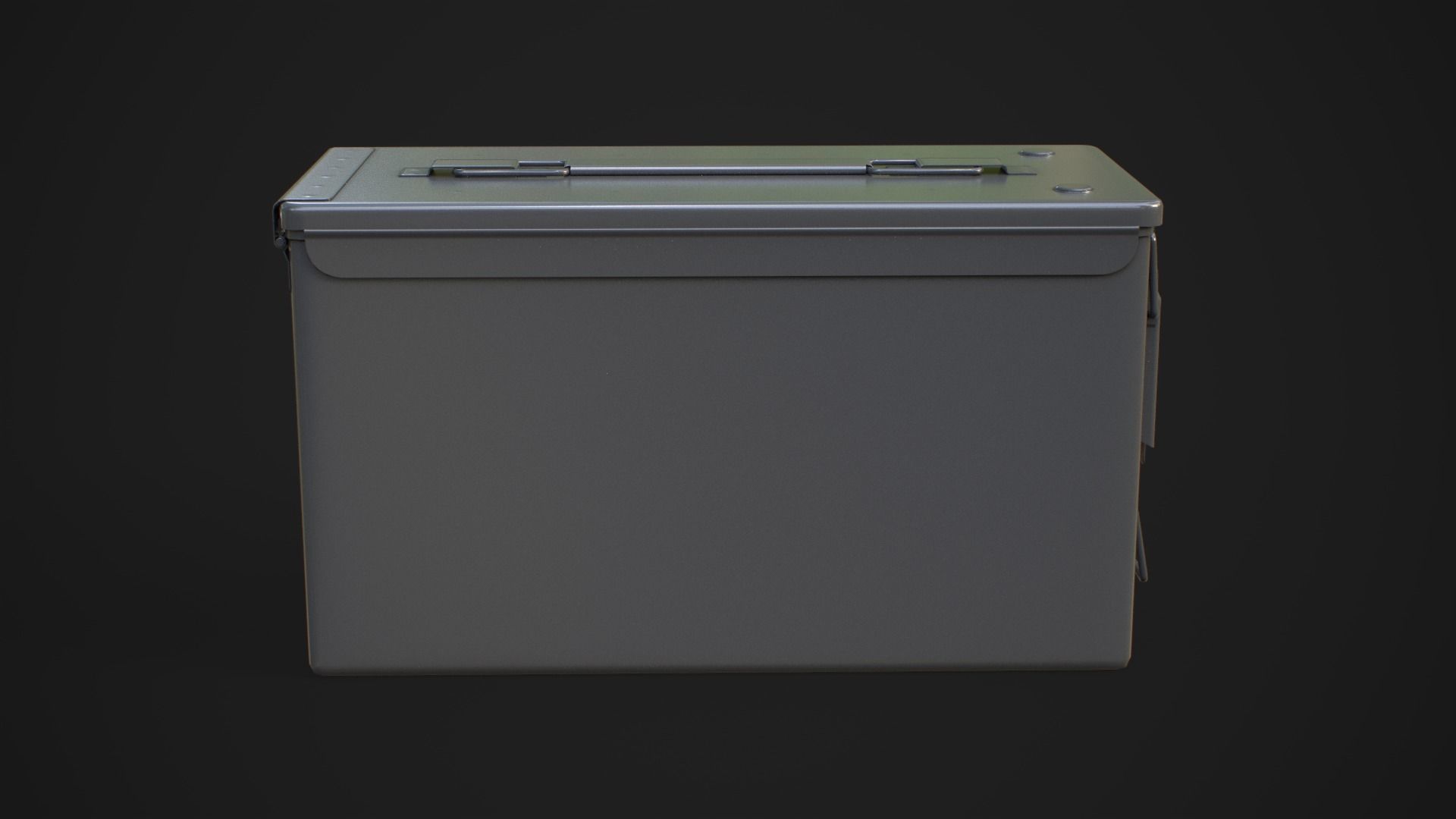 Military ammo boxes Low-poly 3D model_27