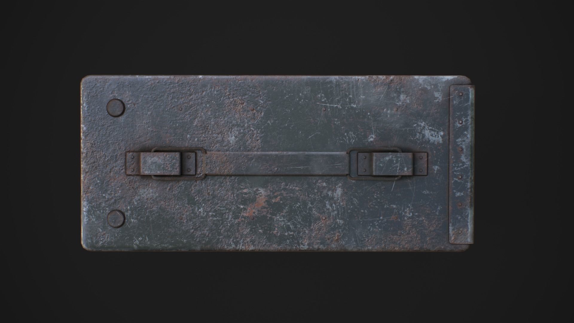 Military ammo boxes Low-poly 3D model_36