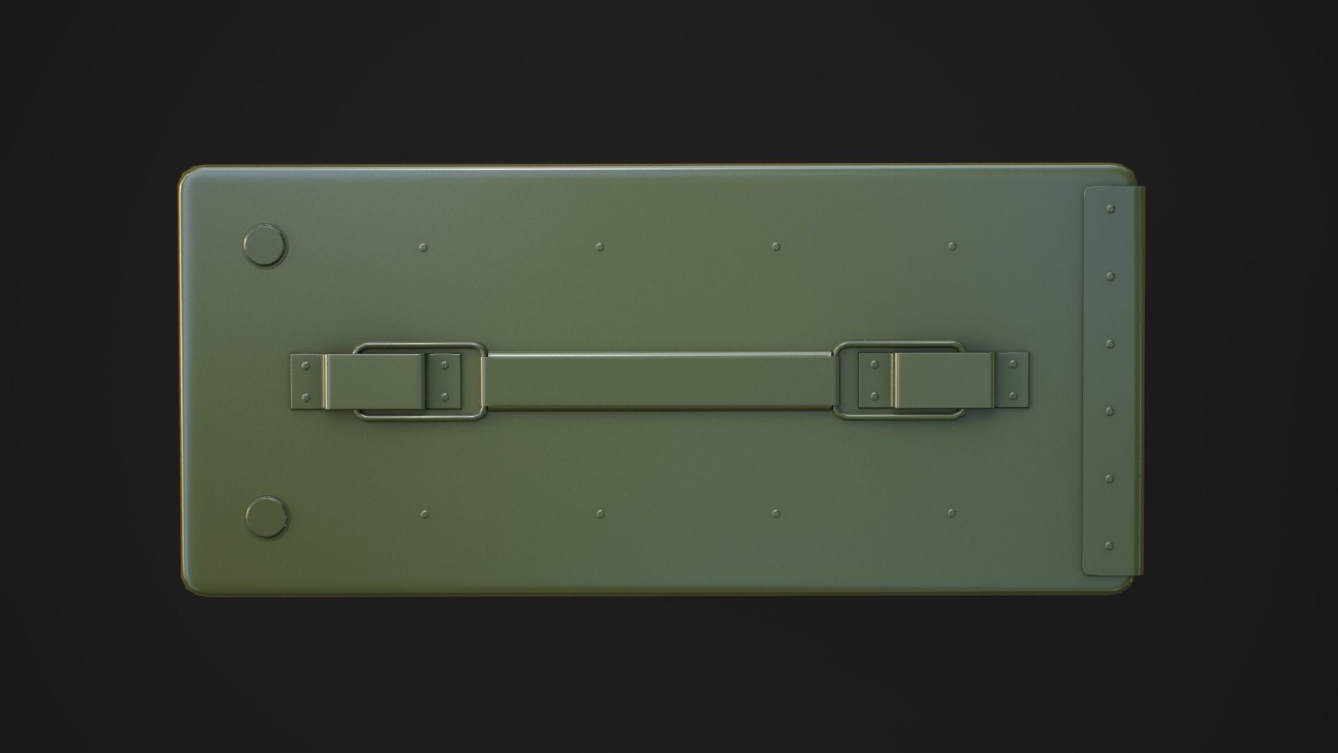 Military ammo boxes Low-poly 3D model_34