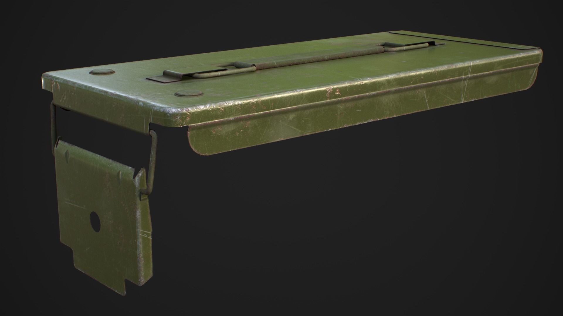 Military ammo boxes Low-poly 3D model_55