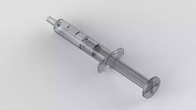 Syringe 3D print model