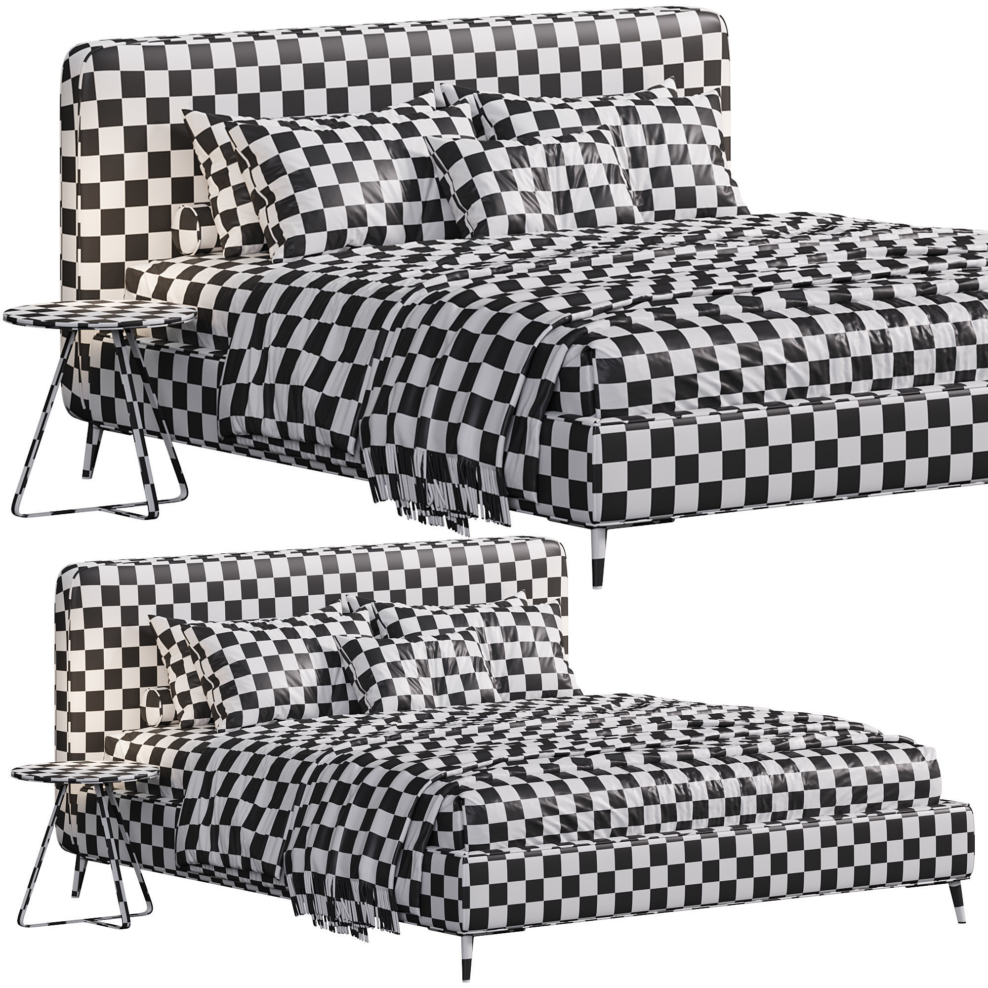 Malfa bed by Como Casa 3D model_6