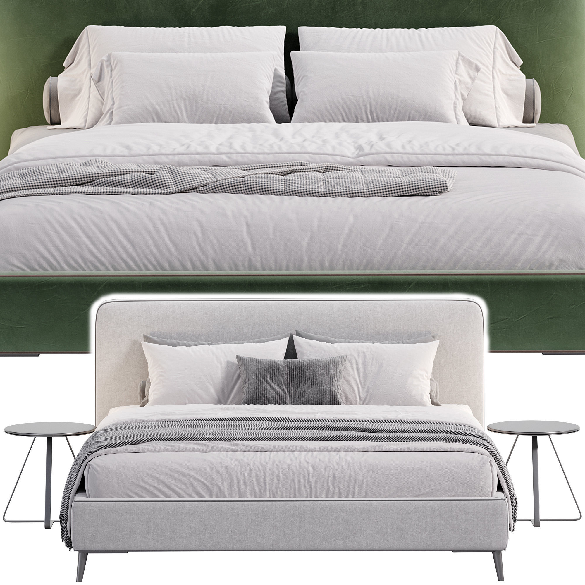 Malfa bed by Como Casa 3D model_4