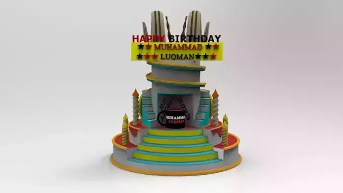 Birthday Cake 3D model