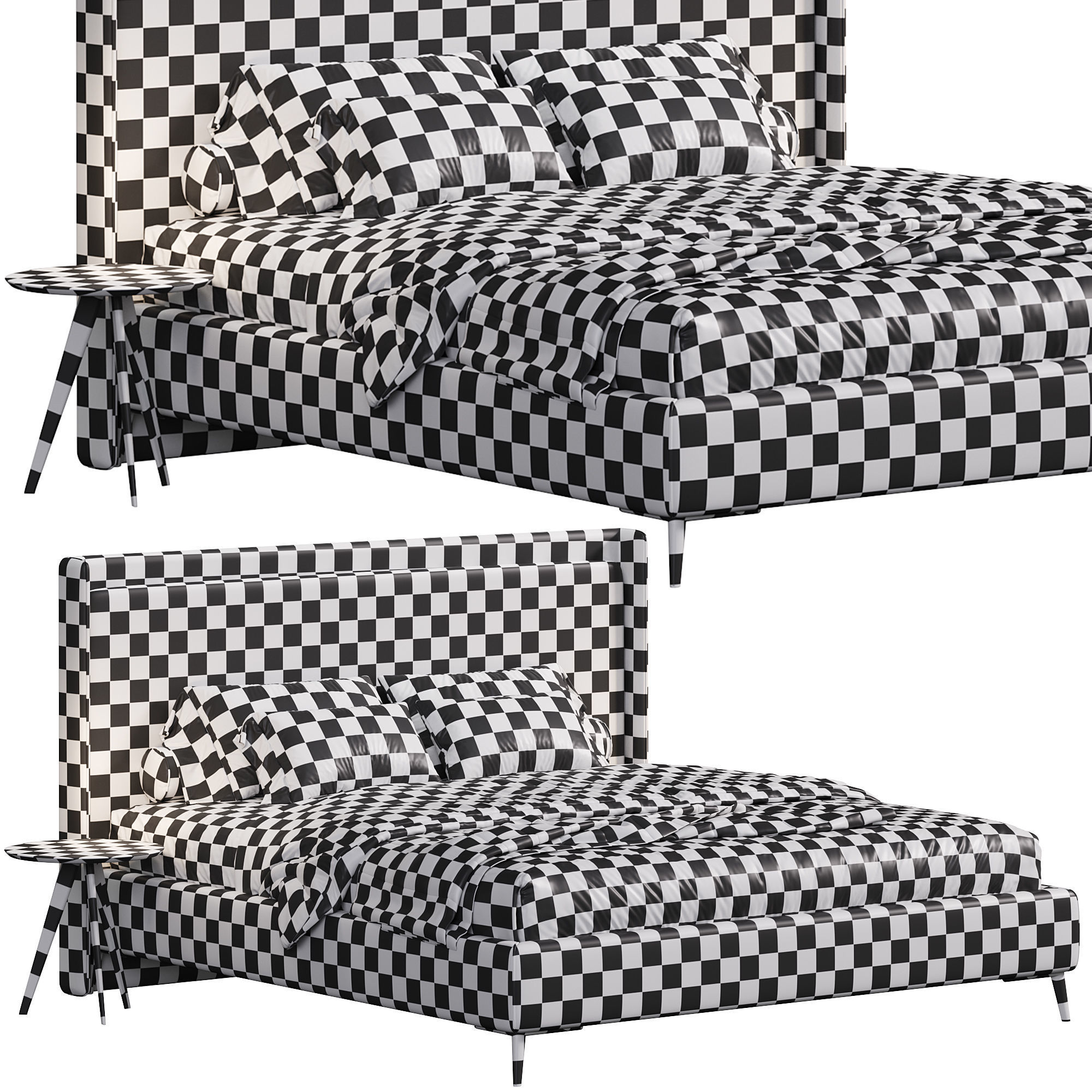 Rovigo bed by Como Casa 3D model_5