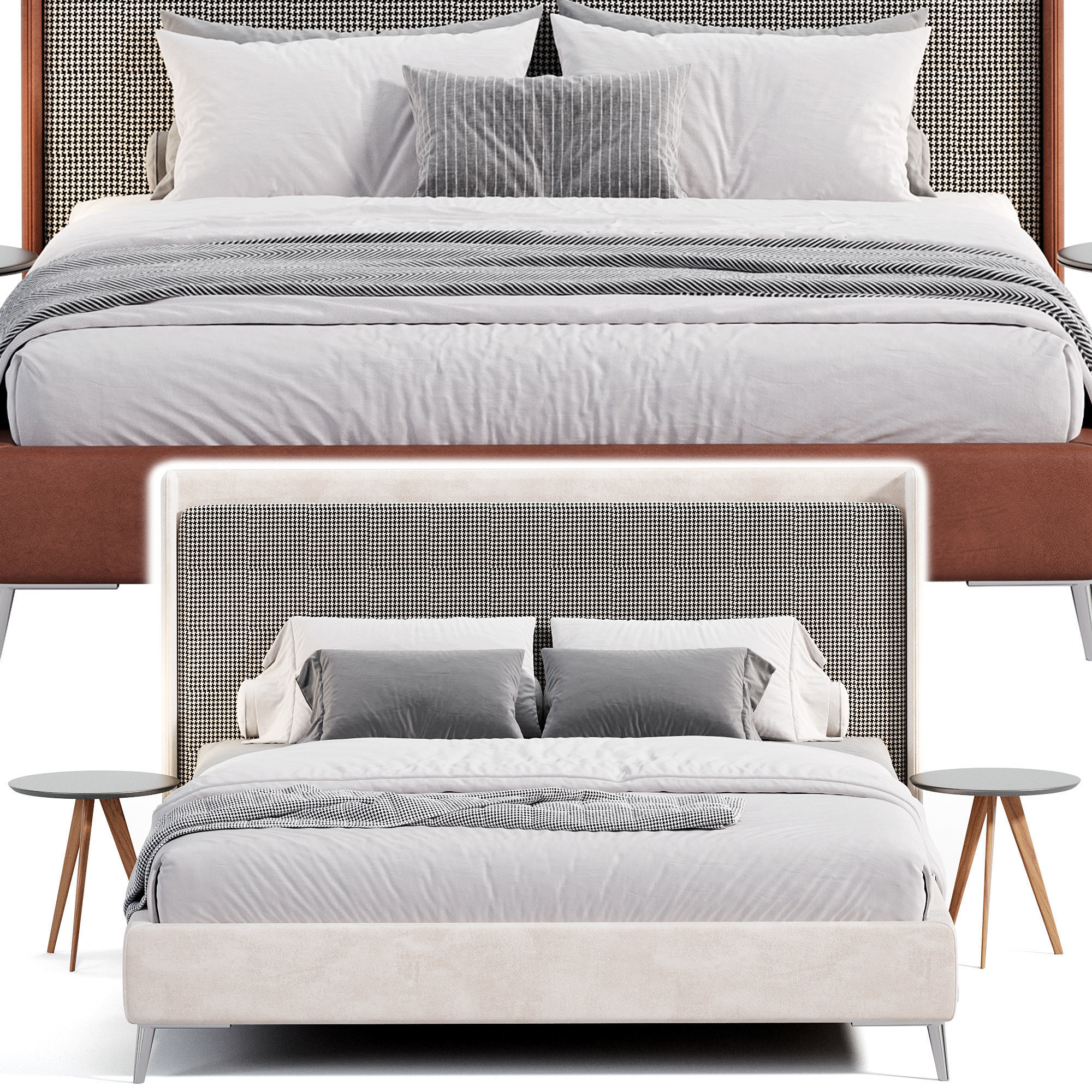 Rovigo bed by Como Casa 3D model_3