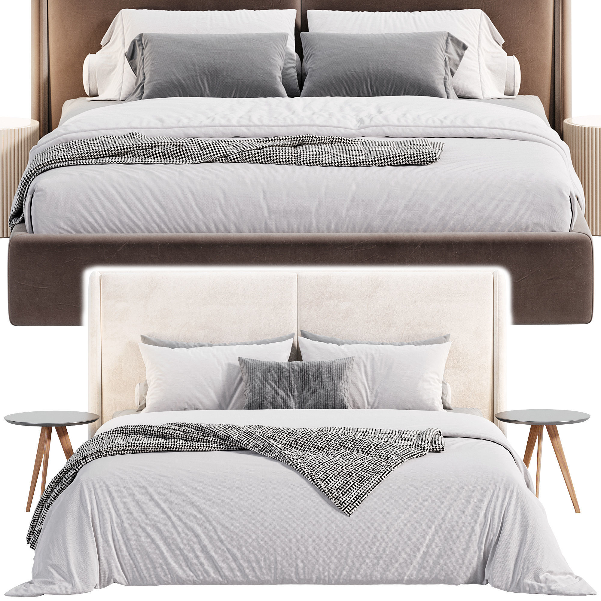 Elis bed by Stylishclub 3D model_4