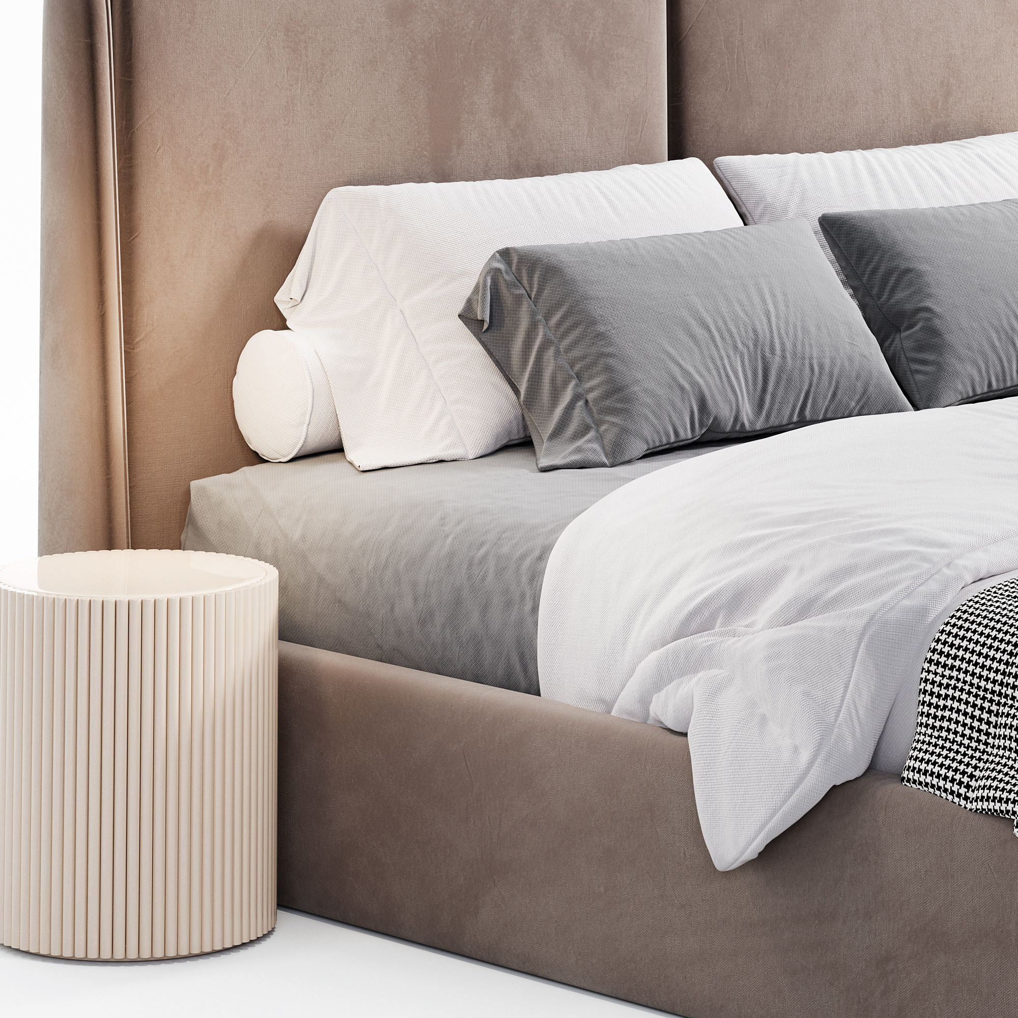 Elis bed by Stylishclub 3D model_2