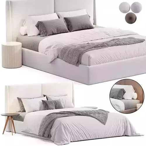 Elis bed by Stylishclub 3D model