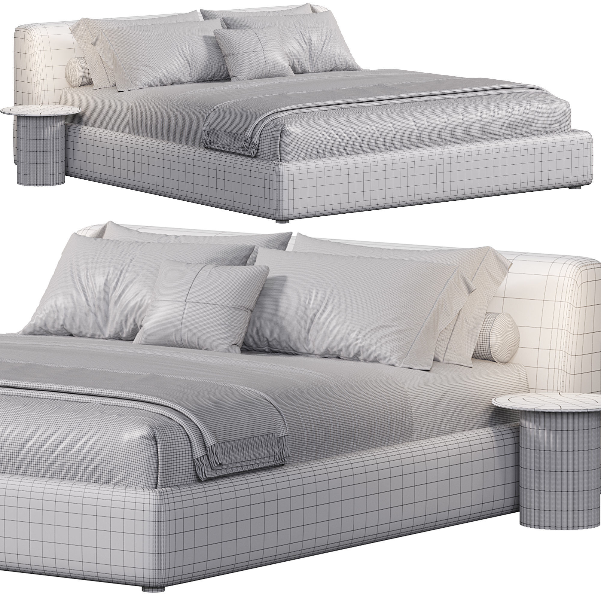 Sava bed by Como Casa 3D model_6