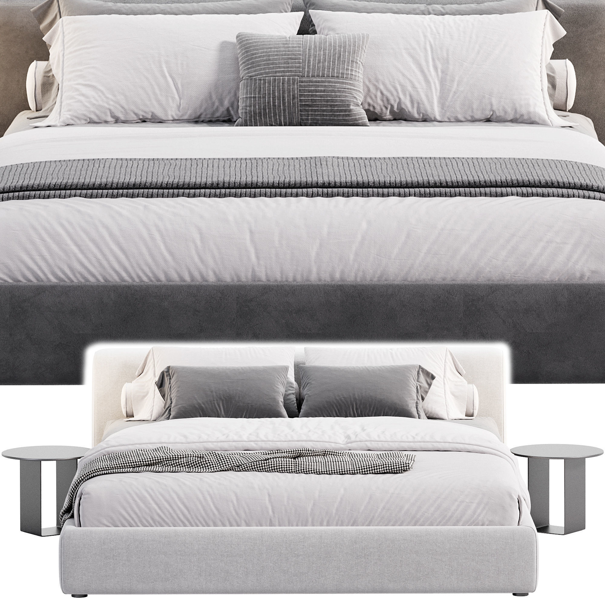 Sava bed by Como Casa 3D model_3