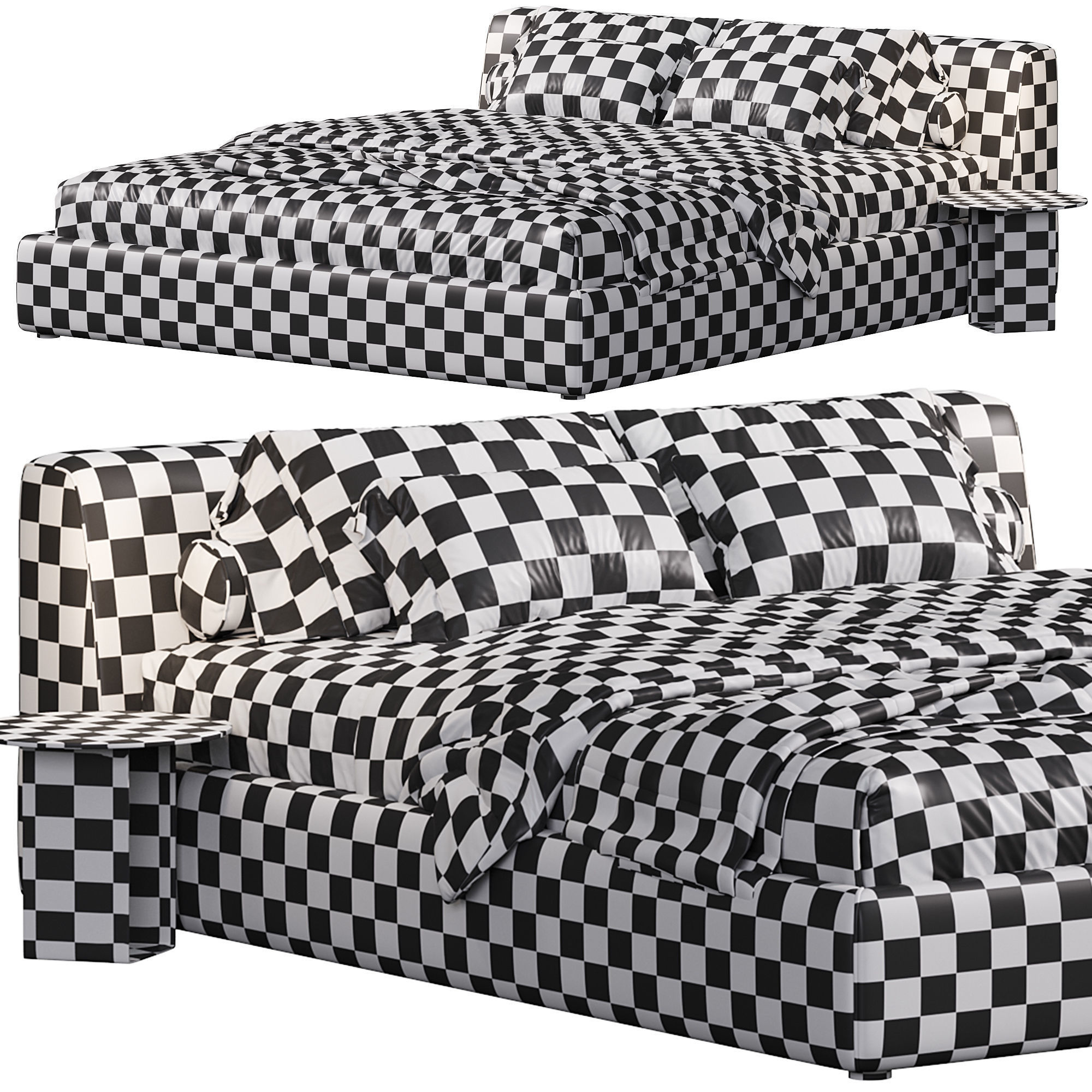 Sava bed by Como Casa 3D model_5