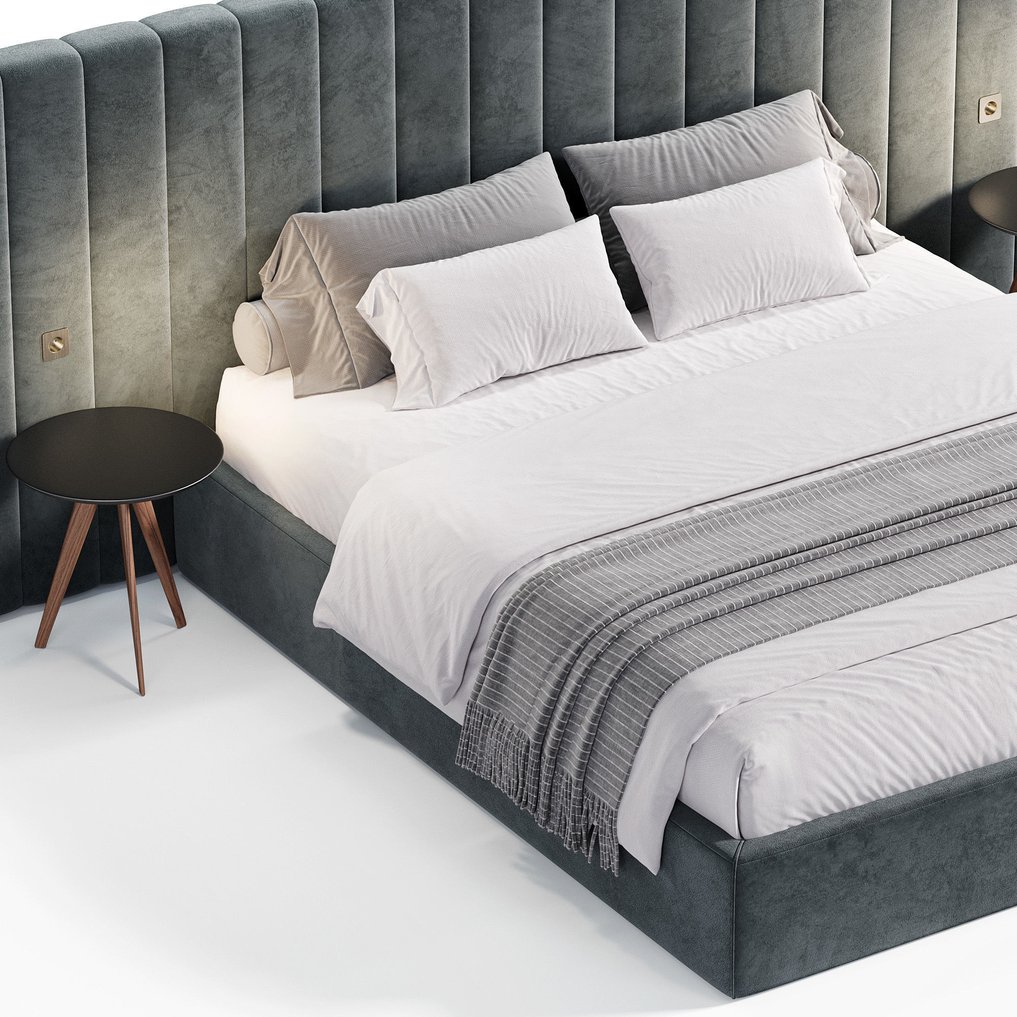 Milan bed by Stylishclub 3D model_4