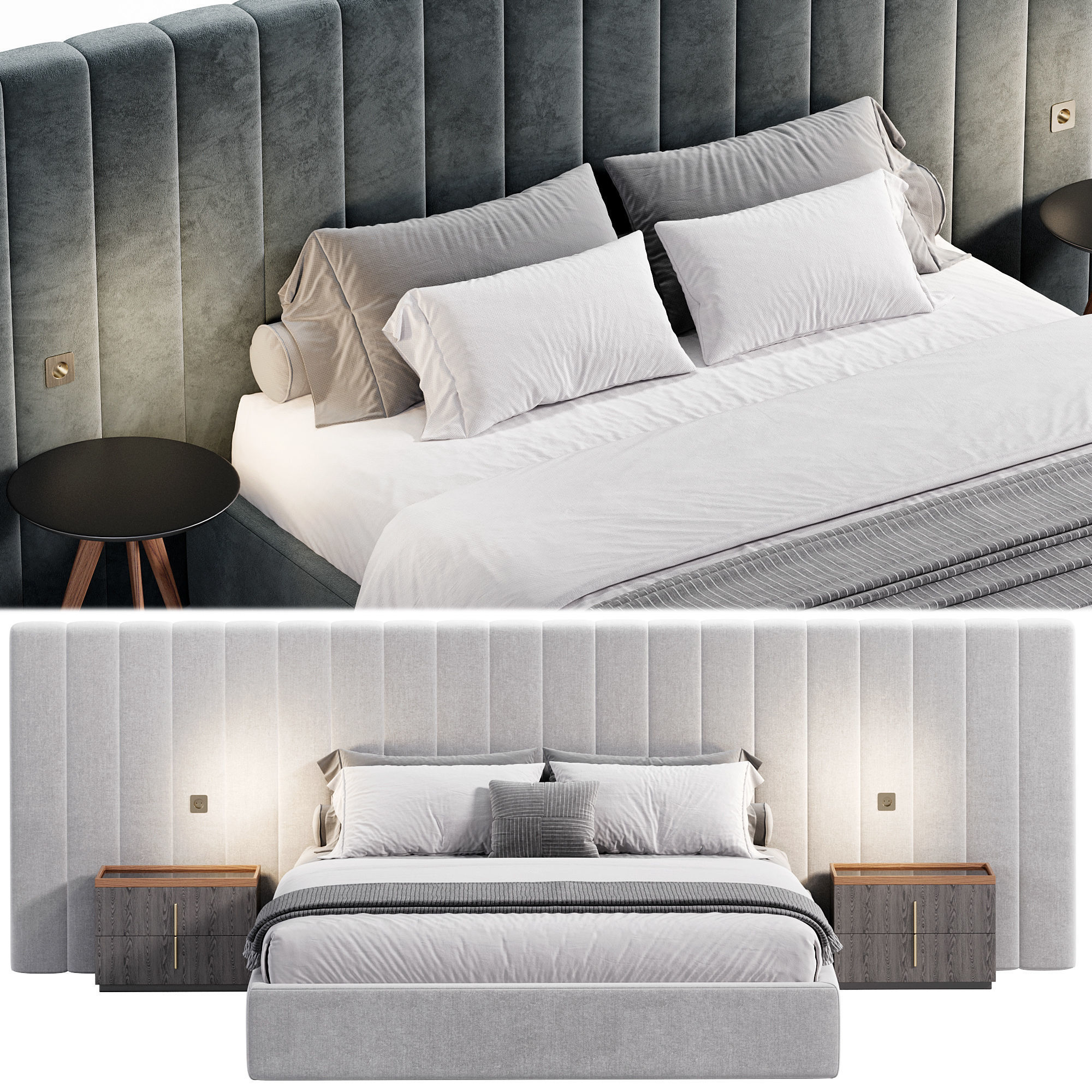 Milan bed by Stylishclub 3D model_1