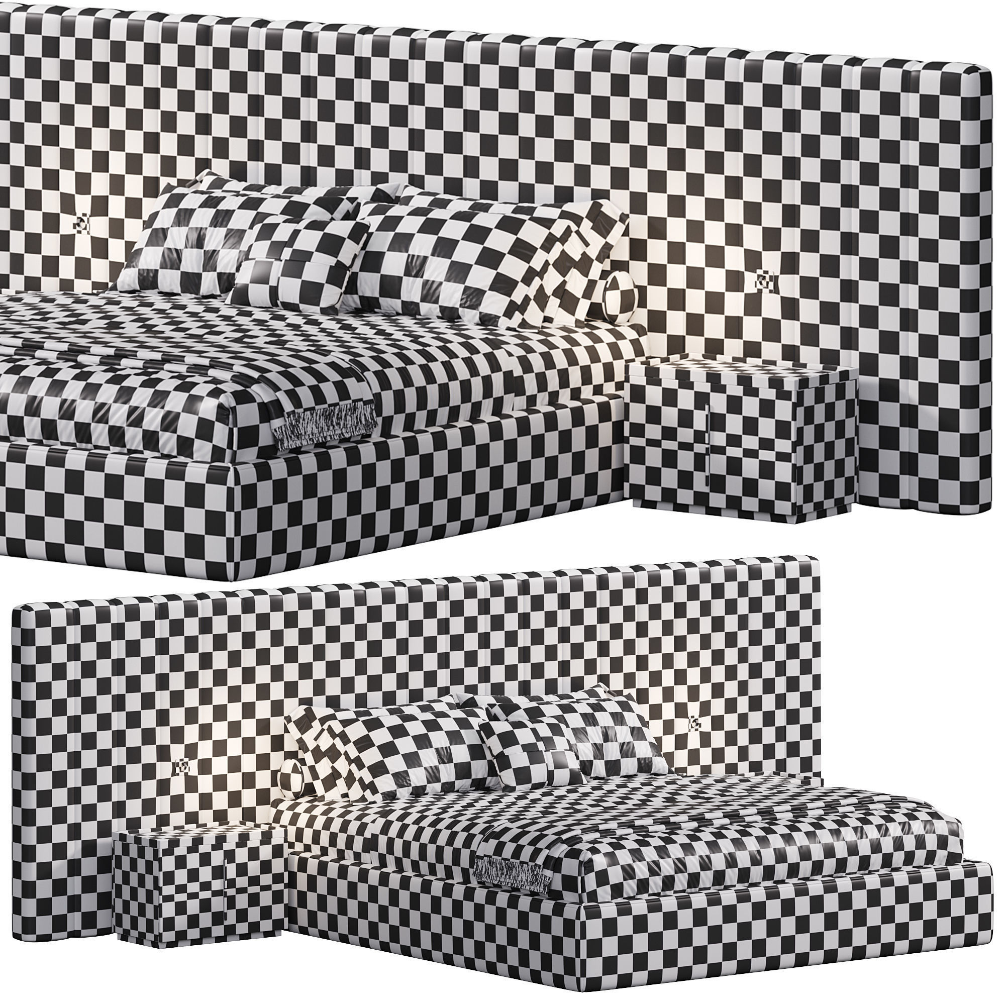 Milan bed by Stylishclub 3D model_6