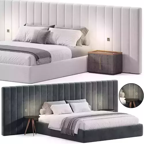 Milan bed by Stylishclub 3D model