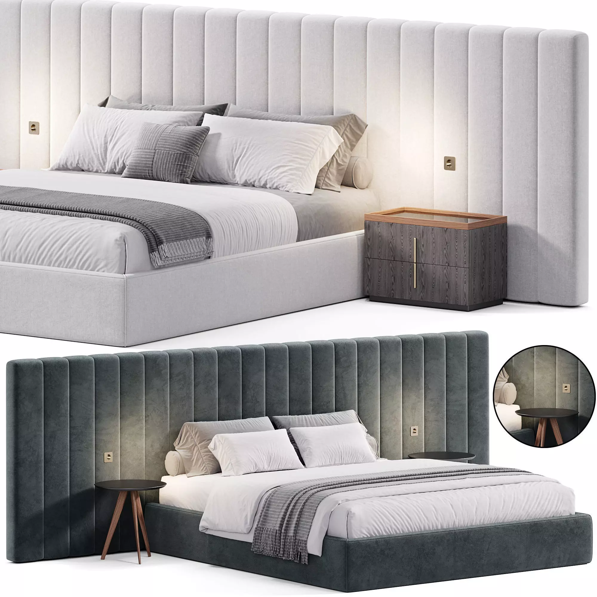 Milan bed by Stylishclub 3D model_0