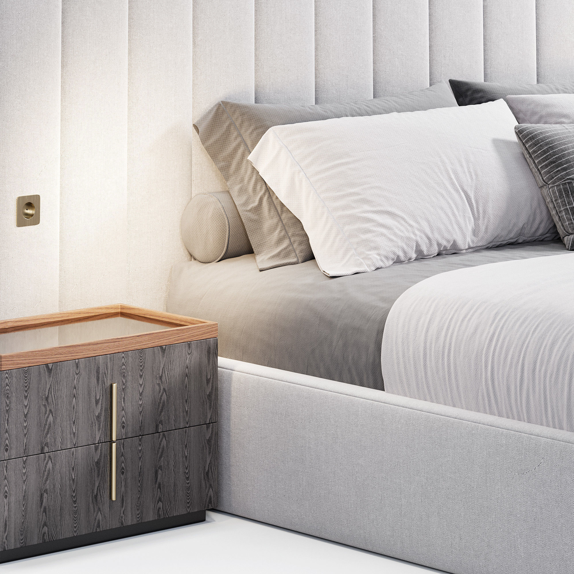 Milan bed by Stylishclub 3D model_2
