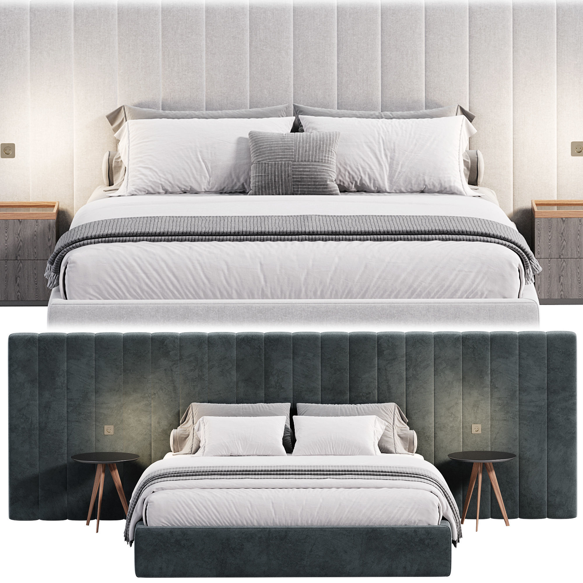 Milan bed by Stylishclub 3D model_3