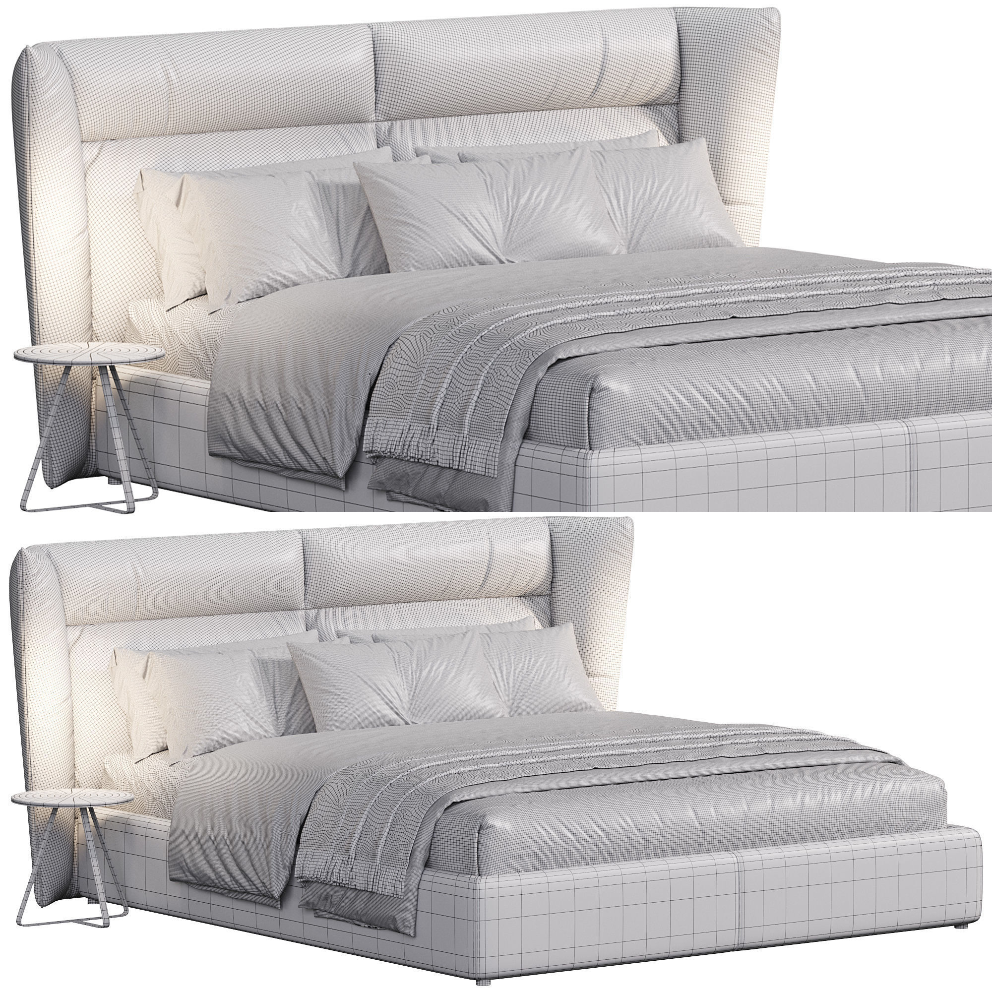 Pasodoble bed by Lecomfort 3D model_6